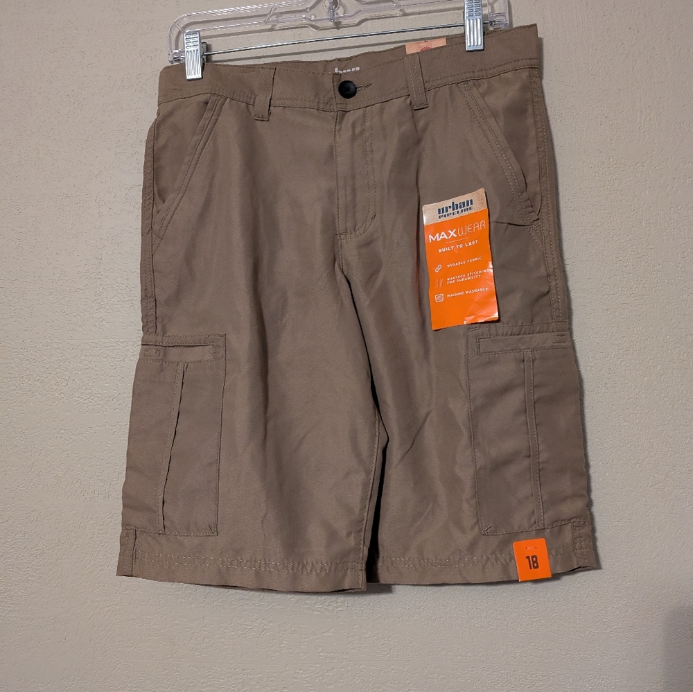 Urban Pipeline Kids Tan Cargo Shorts